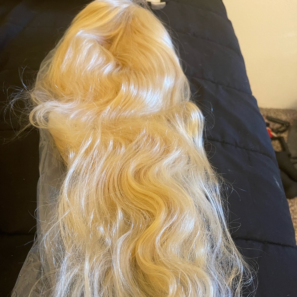 613 Blonde Body Wave Lace Closure Wig 26”
